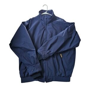 Zero Restriction Navy Blue Golf Tour Gore-tex Full Zipper Jacket Womens Size XL